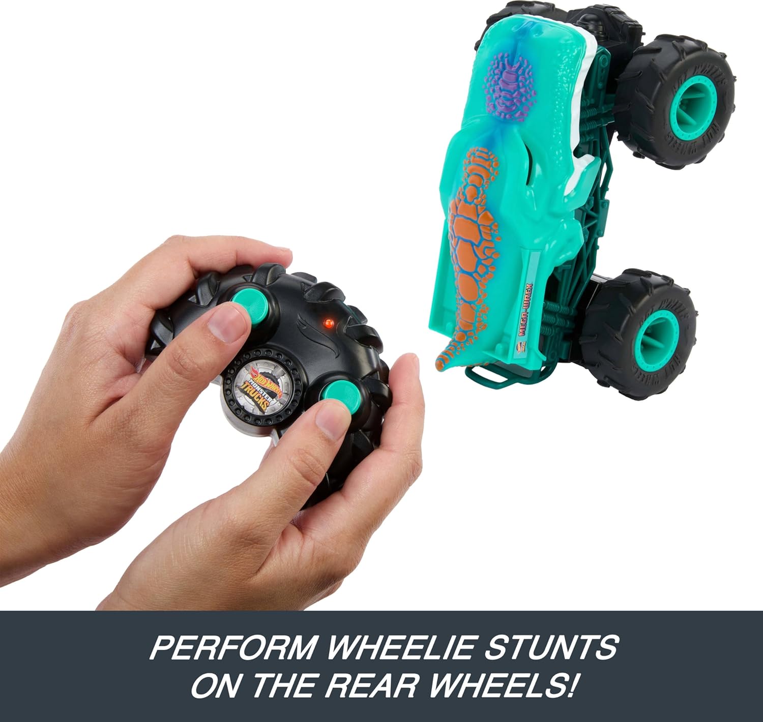 Remote-Control Monster Truck Toy, 1:24 Scale, All-Terrain Tires Q30416