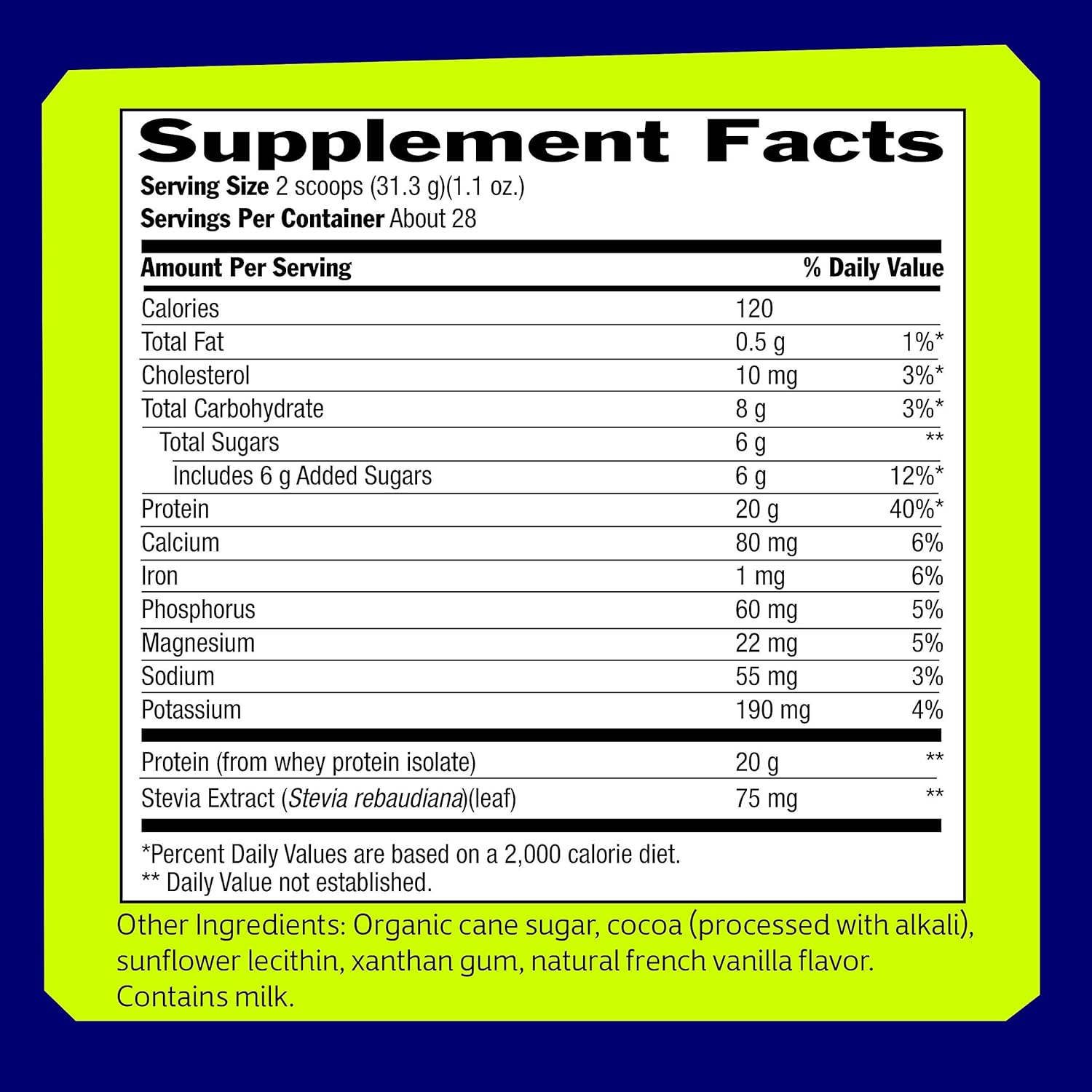 Chocolate Whey Isolate Protein Powder, 30.9 oz U597