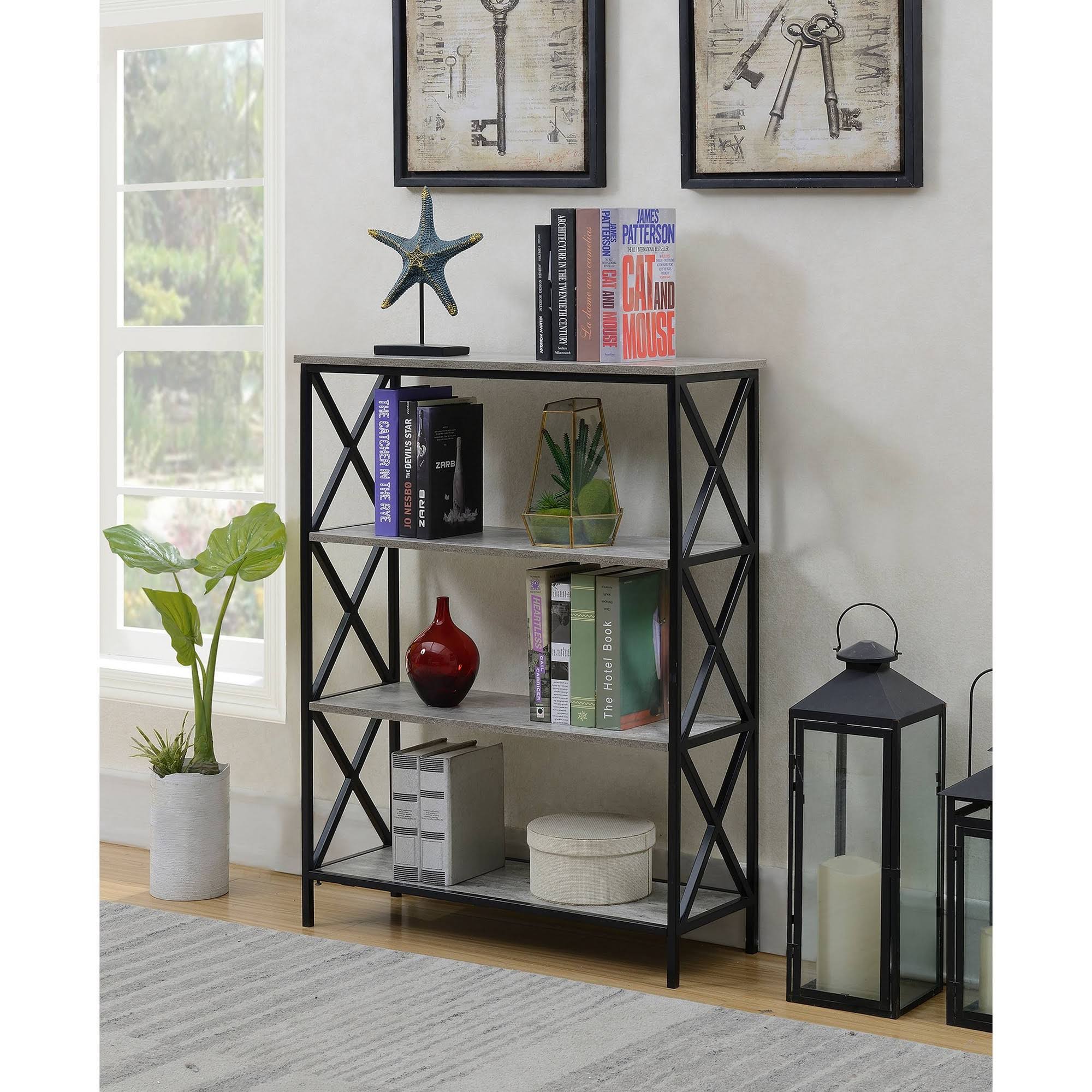 4 Tier Bookcase Faux Birch P731