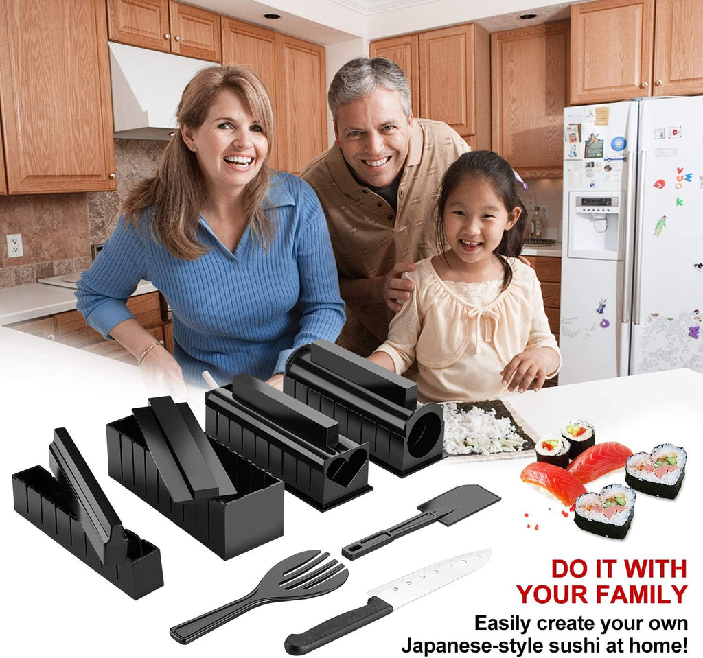 Sushi Maker Kit, 11pcs DIY Sushi Making Set with Rice Roll Mold I713846