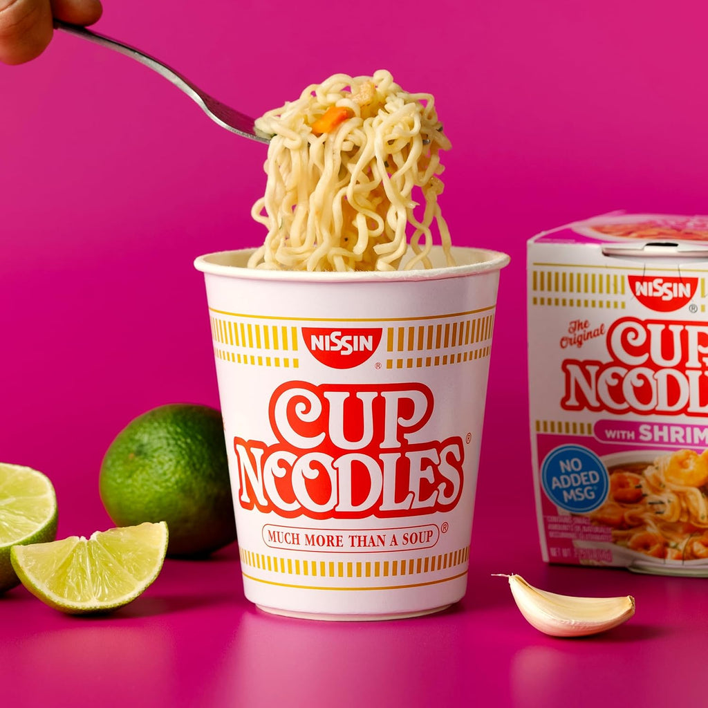 Cup Noodles Soup, Shrimp Flavor, 2.25 oz, Case of 12 V4434
