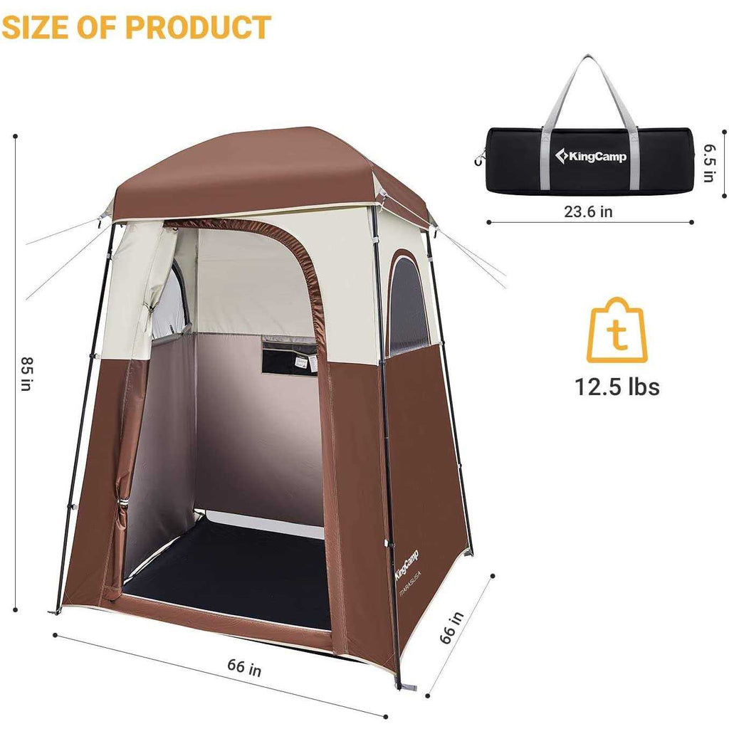Oversize Portable Camping Shower Tent with Privacy Changing Room T321