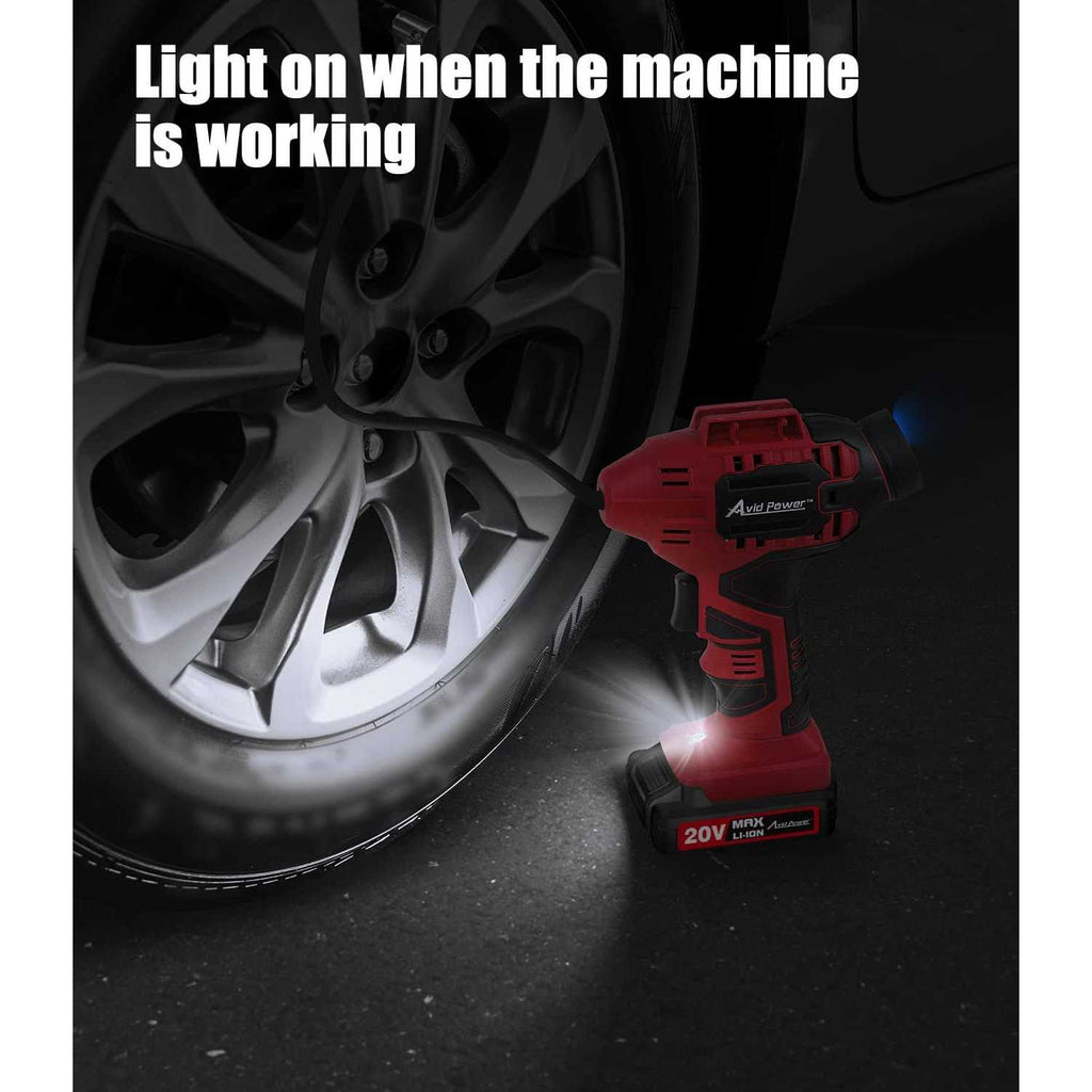 Cordless Tire Inflator Portable Air Compressor for Car H215
