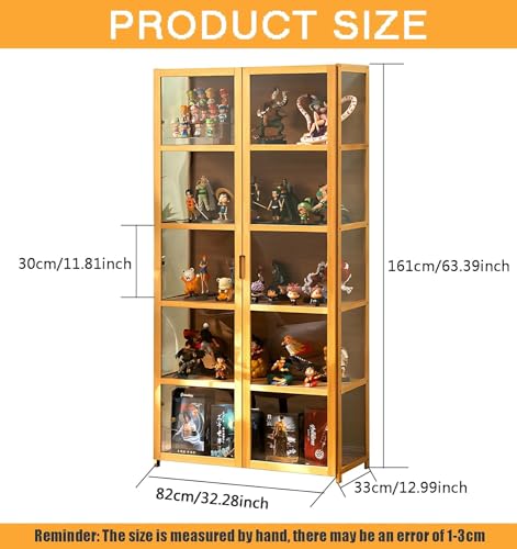 Curio Display Cabinet with Acrylic Glass Door C655