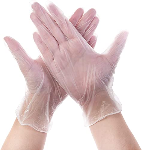 Clear Vinyl Exam Gloves, Latex-Free, Extra-Large, 1000-Pack T36664
