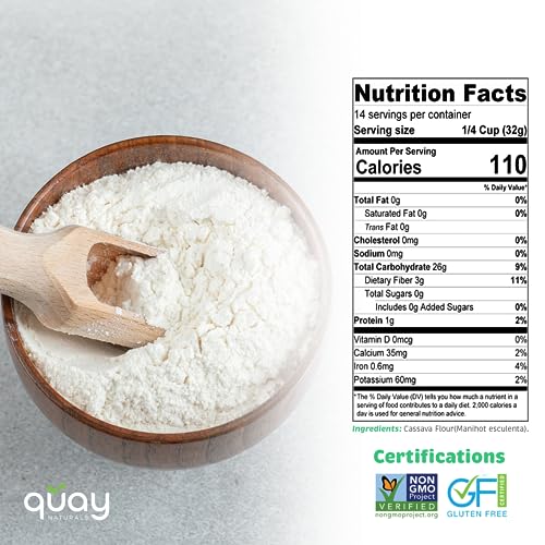 Gluten-Free Cassava Flour for Baking, 1 lb Z39752
