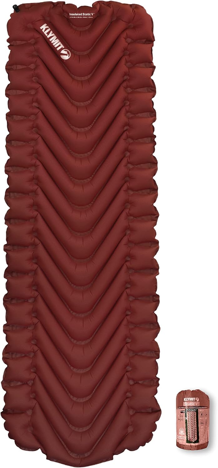 Insulated Sleeping Pad, Lightweight, 2.5 Inches Thick, Inflatable Camping Mattress C48449