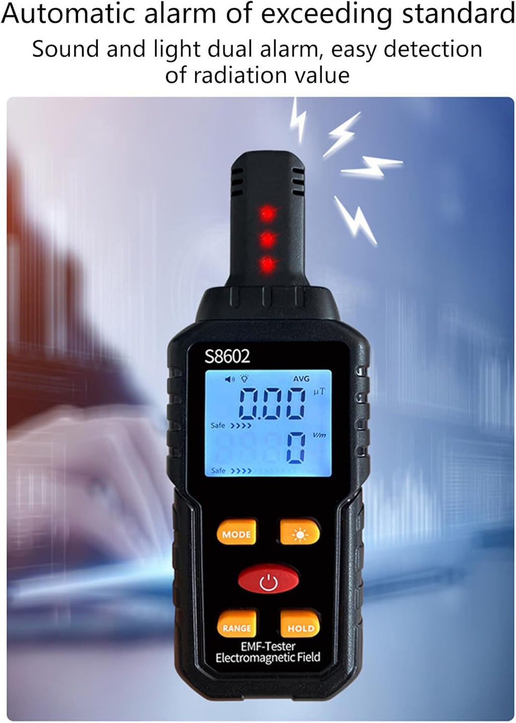 Nuclear Radiation Detector with Electromagnetic Field Meter C449