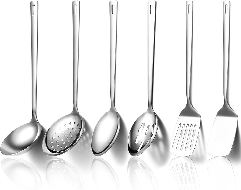 Titanium Plated Stainless Steel Kitchen Utensils Set, 6 Pieces O108