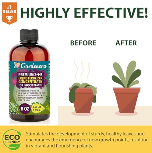 Aloe Vera Plant Fertilizer 3-1-2 Concentrate for Indoor Plants and Flowers W81636