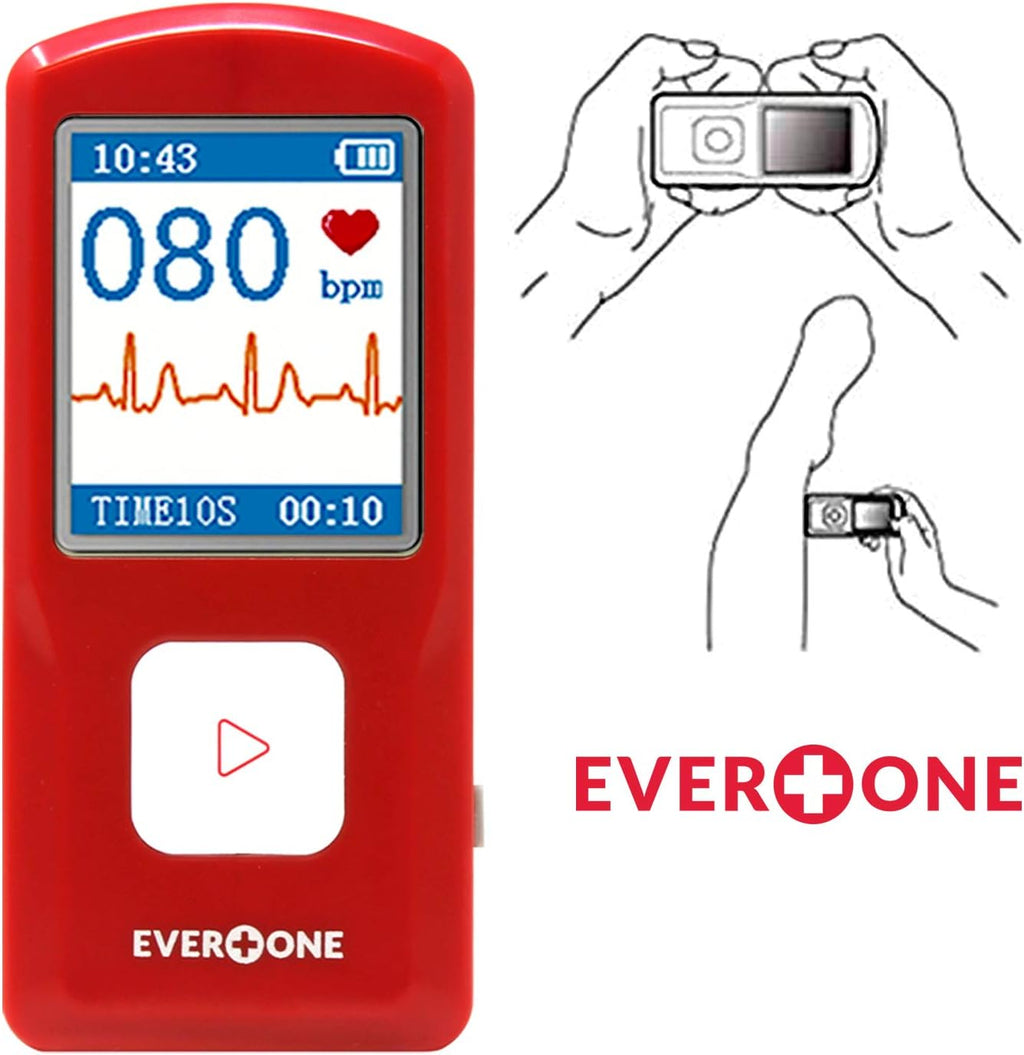 Portable Bluetooth ECG/EKG Monitor, Track Heart Rate & Heart Rhythm I6447