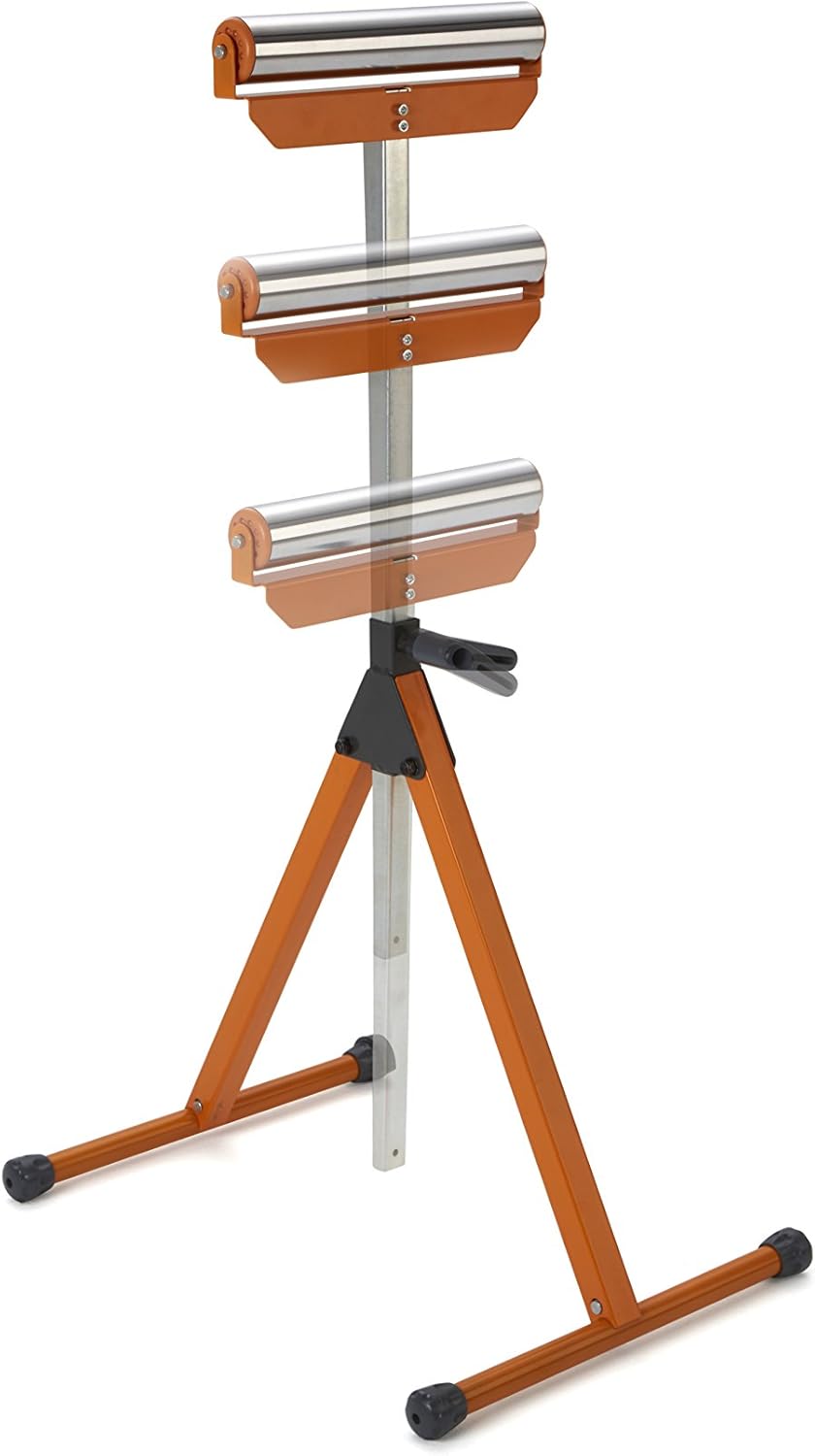 Miter Saw Workstation with Adjustable Pedestal Roller, Mobile Rolling Workbench F267