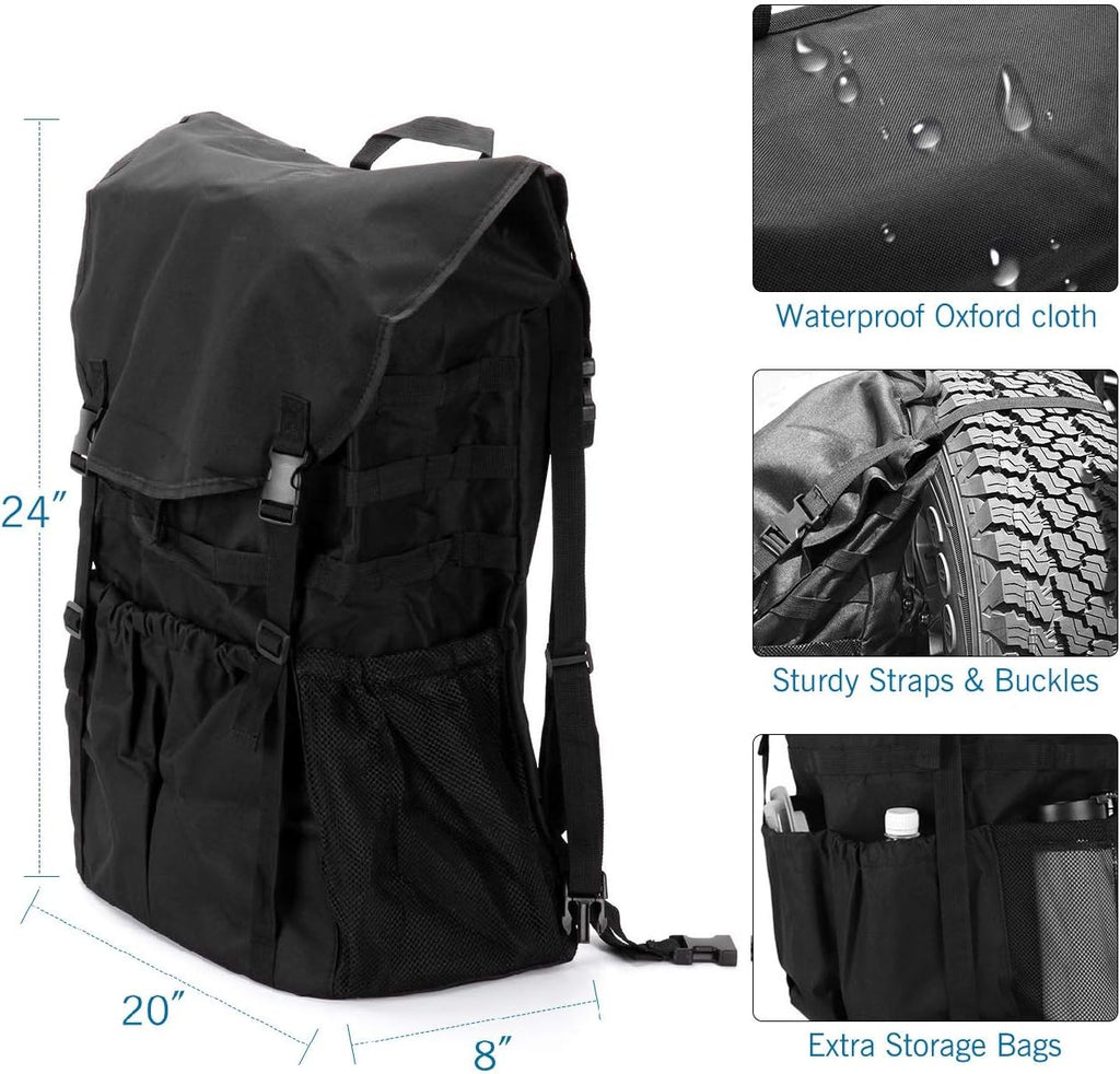 Spare Tire Trash Bag Overland Gear Organizer Cargo Garbage Tool Trunk Rear Wheel Bags for Outdoor Camping S760