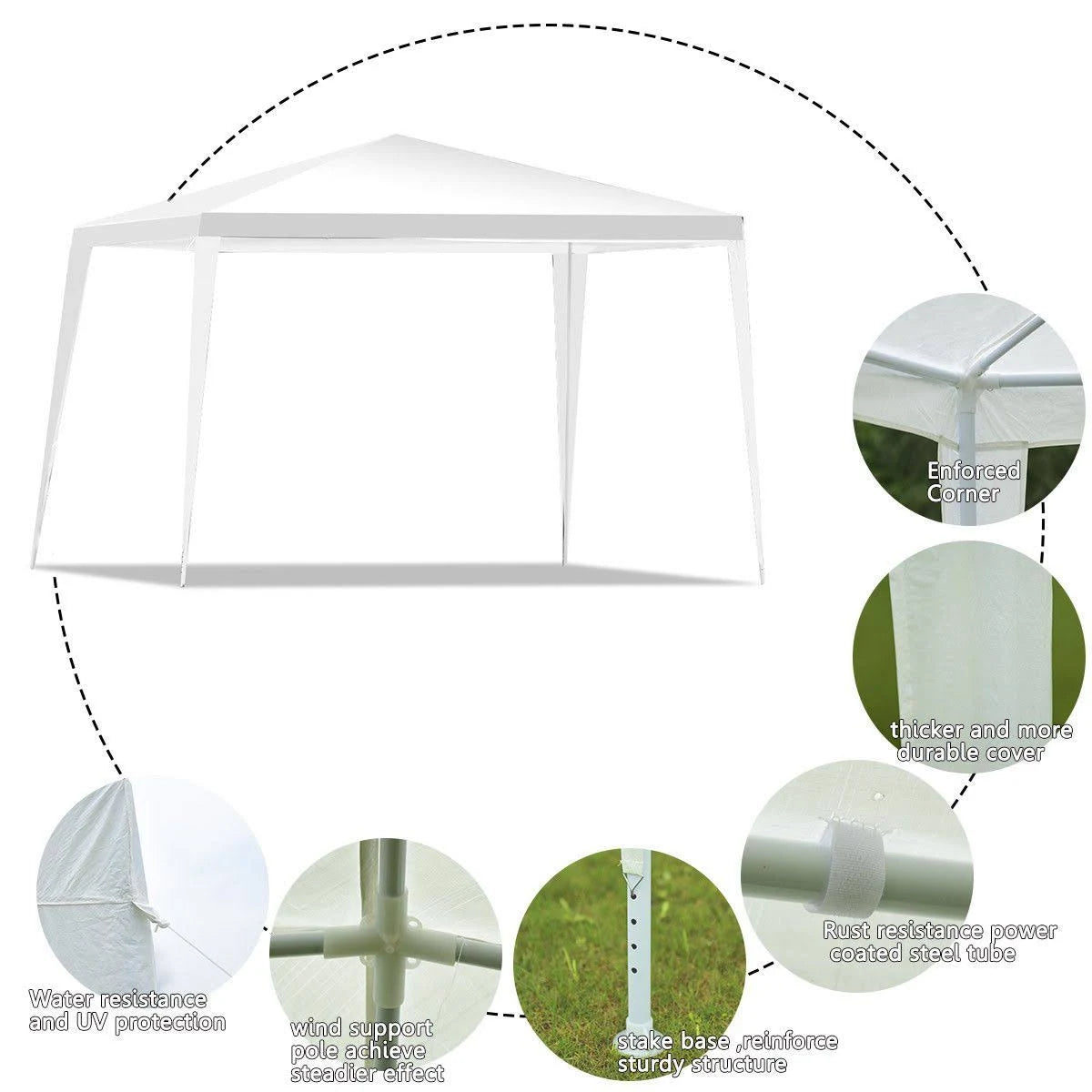Outdoor 10x10 Heavy Duty Wedding Party Tent Canopy Q363