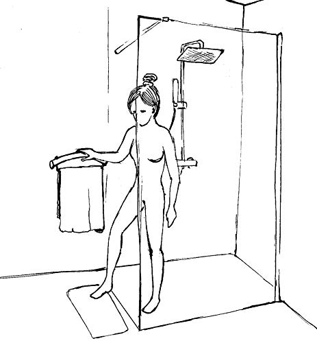 Bathroom Grab Bar with Paper Holder, Stainless Steel Handrail X4847