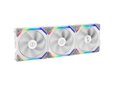 120mm white case fan 3-pack K53769