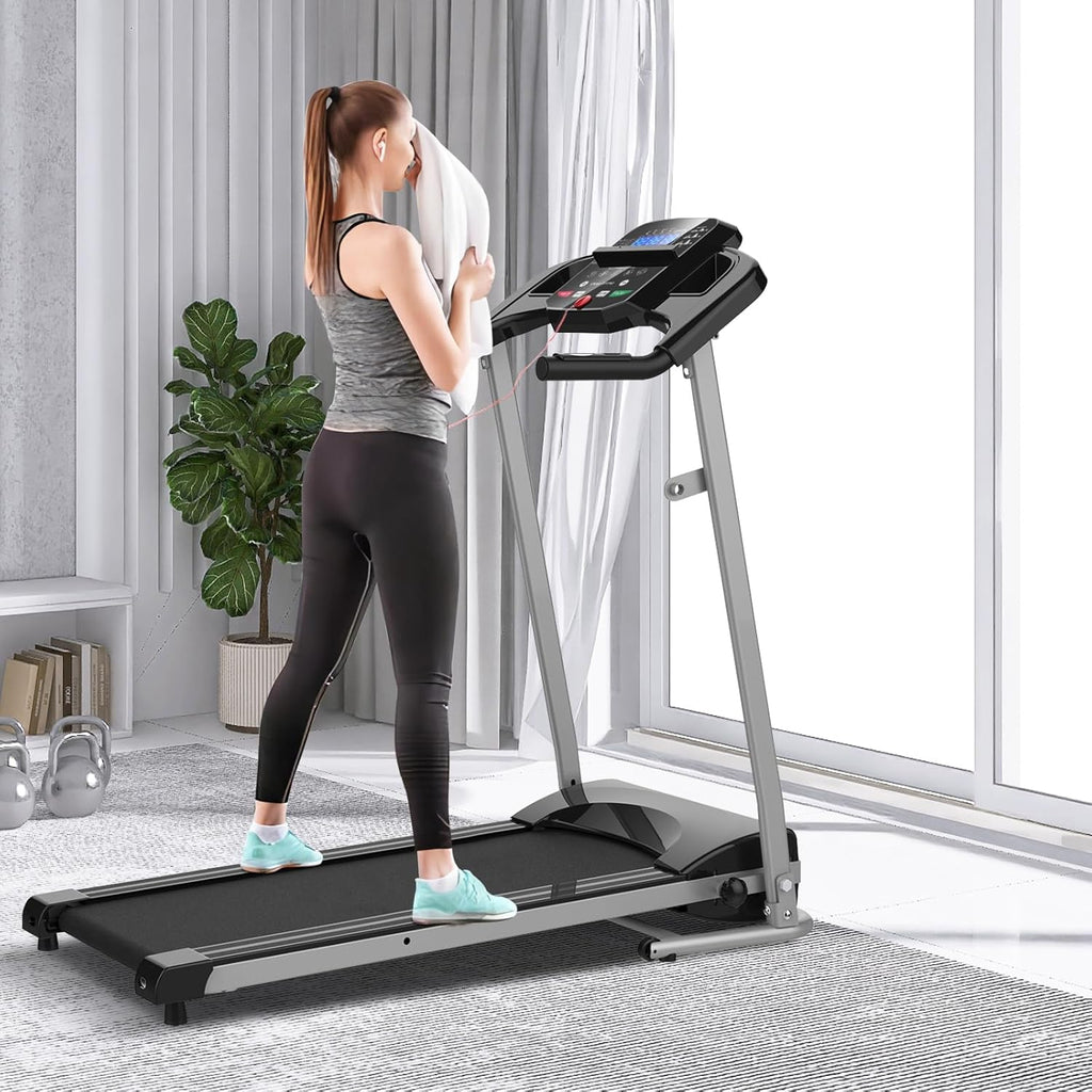 Folding Treadmill for Home Gym, Motorized Running Machine with Cup Holder Z279