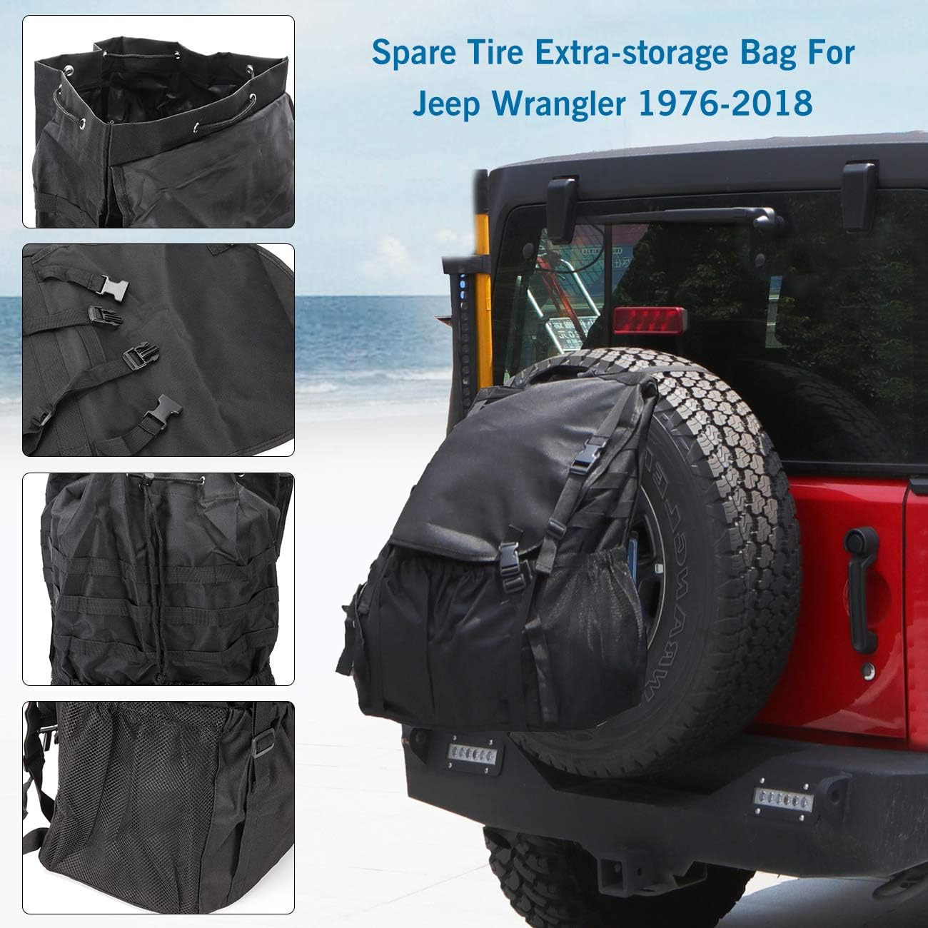 Spare Tire Trash Bag Overland Gear Organizer Cargo Garbage Tool Trunk Rear Wheel Bags for Outdoor Camping S760