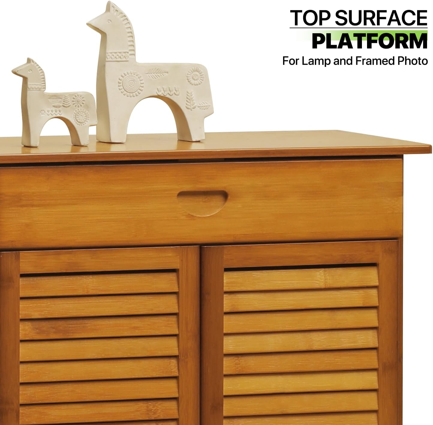 Bamboo 7-Tier Shoe Organizer with Drawer and Boots Holder F207