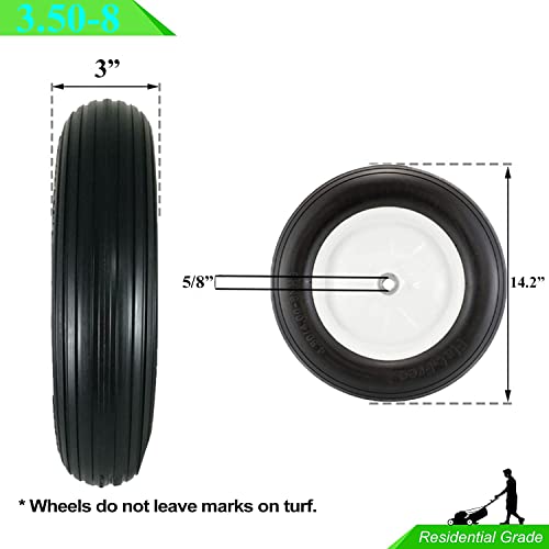 14.5" Flat Free Wheelbarrow Tire with Bearings G4384