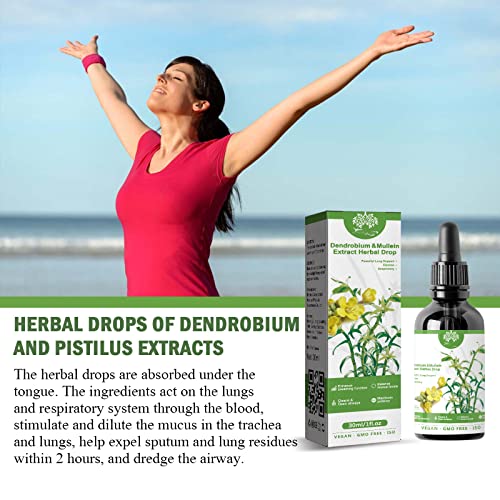 Dendrobium & Mullein Extract Herbal Drops for Lung Care (2pcs) K169