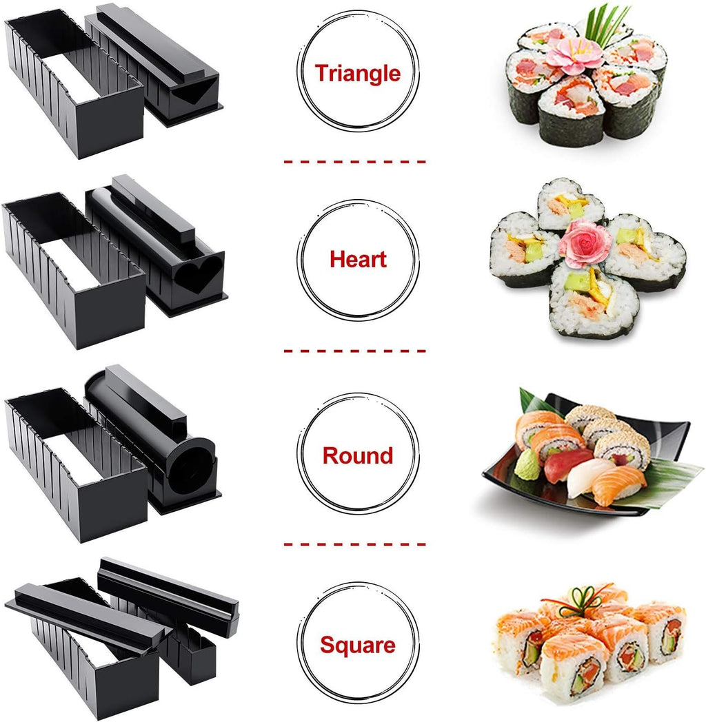 Sushi Maker Kit, 11pcs DIY Sushi Making Set with Rice Roll Mold I713846