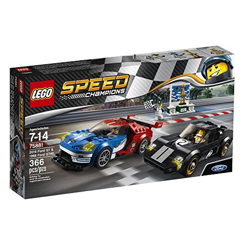 2016 GT & 1966 Ford GT40 Building Kit (366 Piece) J77728