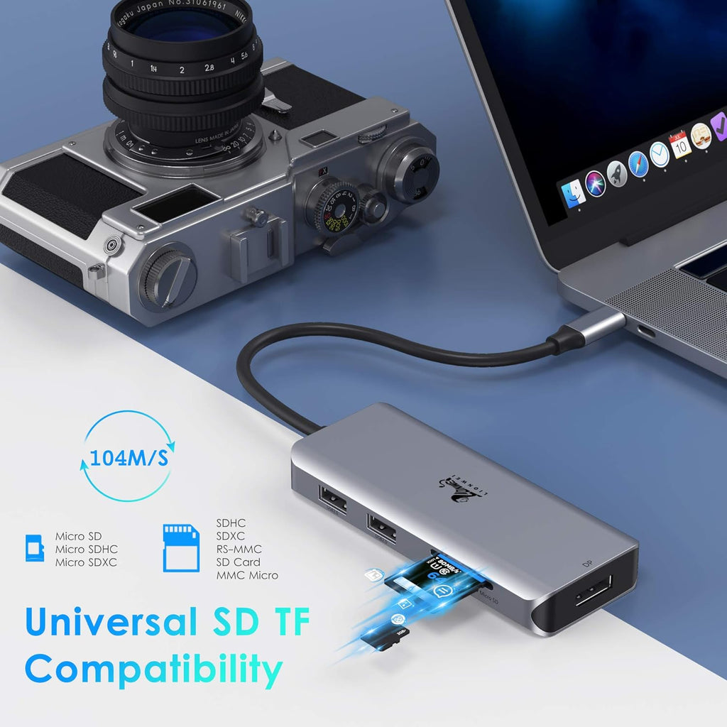 9-in-1 USB C Dual HDMI Docking Station with DisplayPort, 87W PD, SD Card Reader E968237