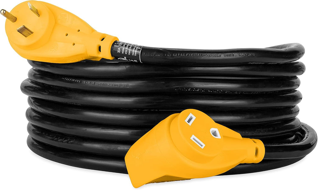 50ft Heavy-Duty 30-Amp RV Extension Cord for Outdoor Use U796153