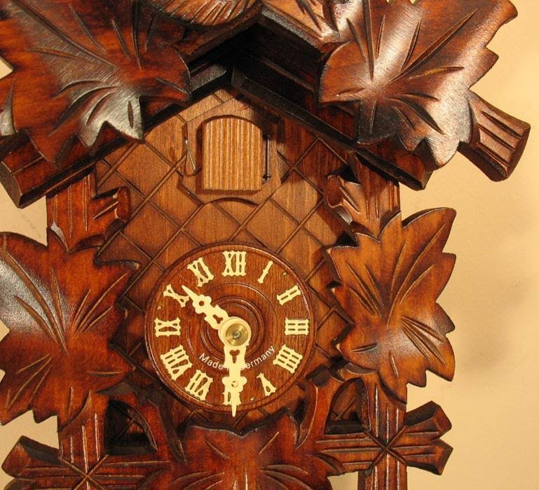 German Hand Carved Cuckoo Clock with One-Day Movement D6499