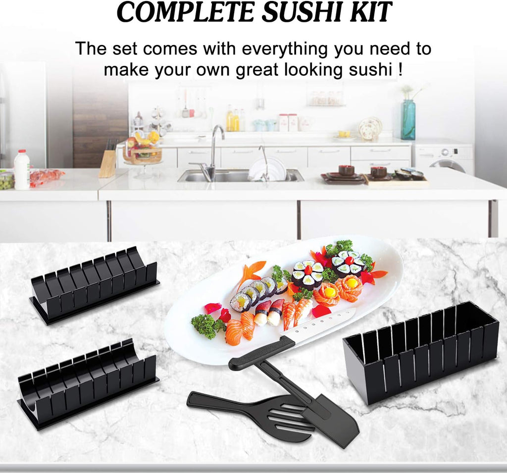 Sushi Maker Kit, 11pcs DIY Sushi Making Set with Rice Roll Mold I713846