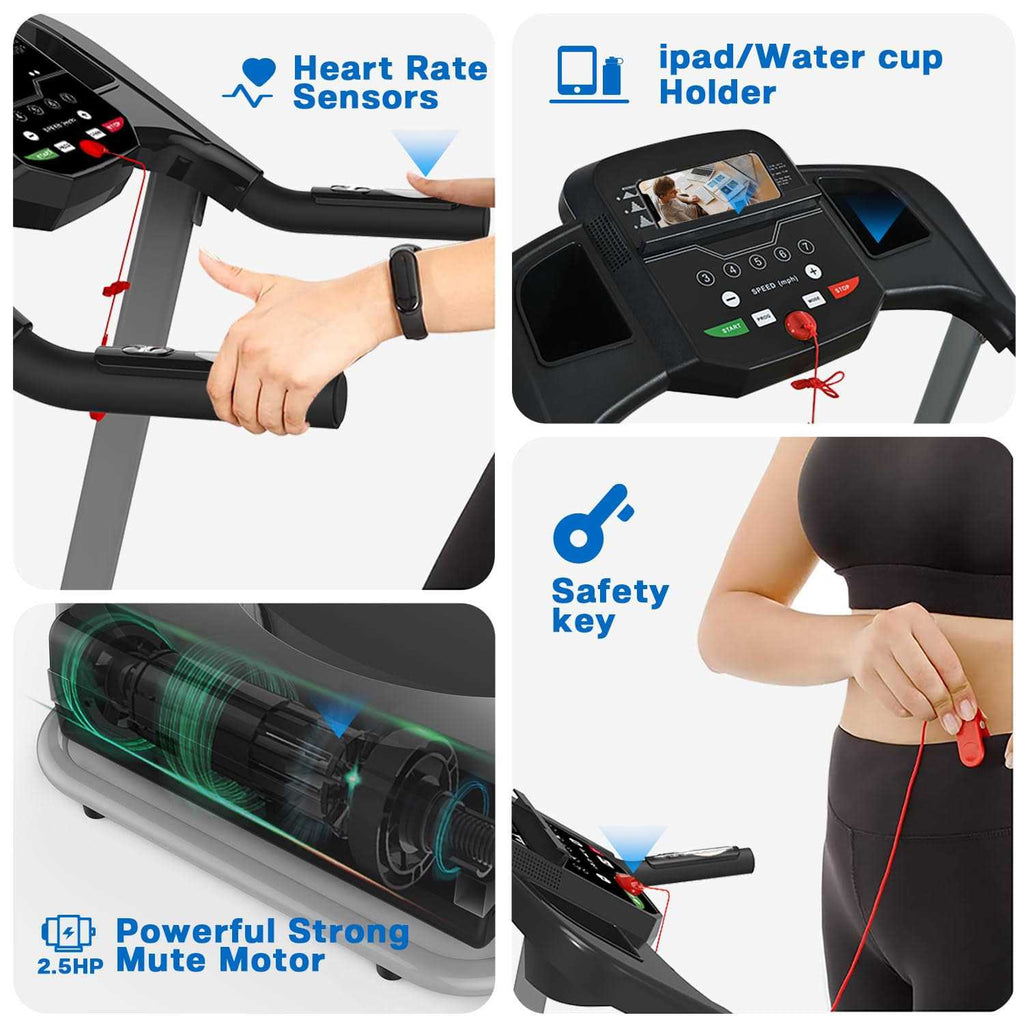 Foldable Treadmill with Incline for Home Workout I860