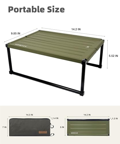 Ultralight Aluminum Folding Camping Table with Carry Bag Y226832