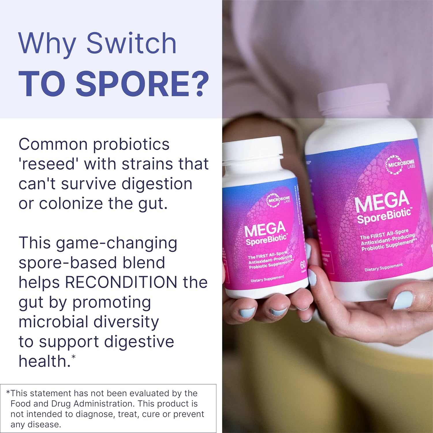 Probiotic and Gut Mucosal Support Bundle with Spore-Based Probiotic and Amino Acids S66018