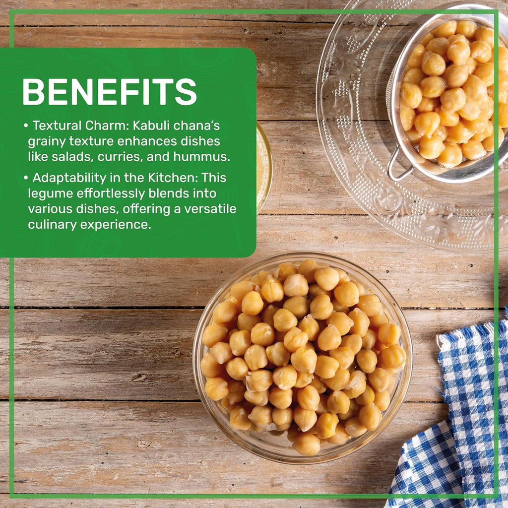 Organic Raw Chickpeas Whole Garbanzo Beans 4 LB Large Bag Gluten Free Non GMO Vegan U598024