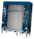 Portable Closets Portable Home Wardrobe Rack - Freestanding Floor Wardrobe, Assembling Fabric Wardrobe, Bedroom Wardrobes, Small Apartment Clothing Storage Wardrobe Rack, With Clothes Rail And Shelves