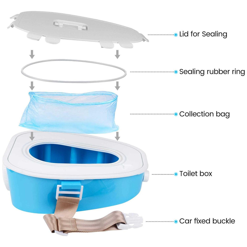 Portable Toilet for Camping, Travel, Car, Hiking, Boating H3466