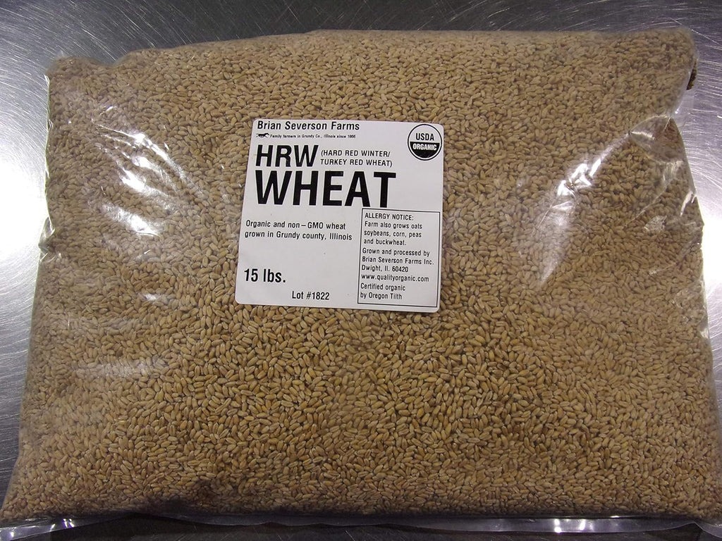 Organic Hard Red Winter Wheat Berries, 15 lbs, Non-GMO G389459