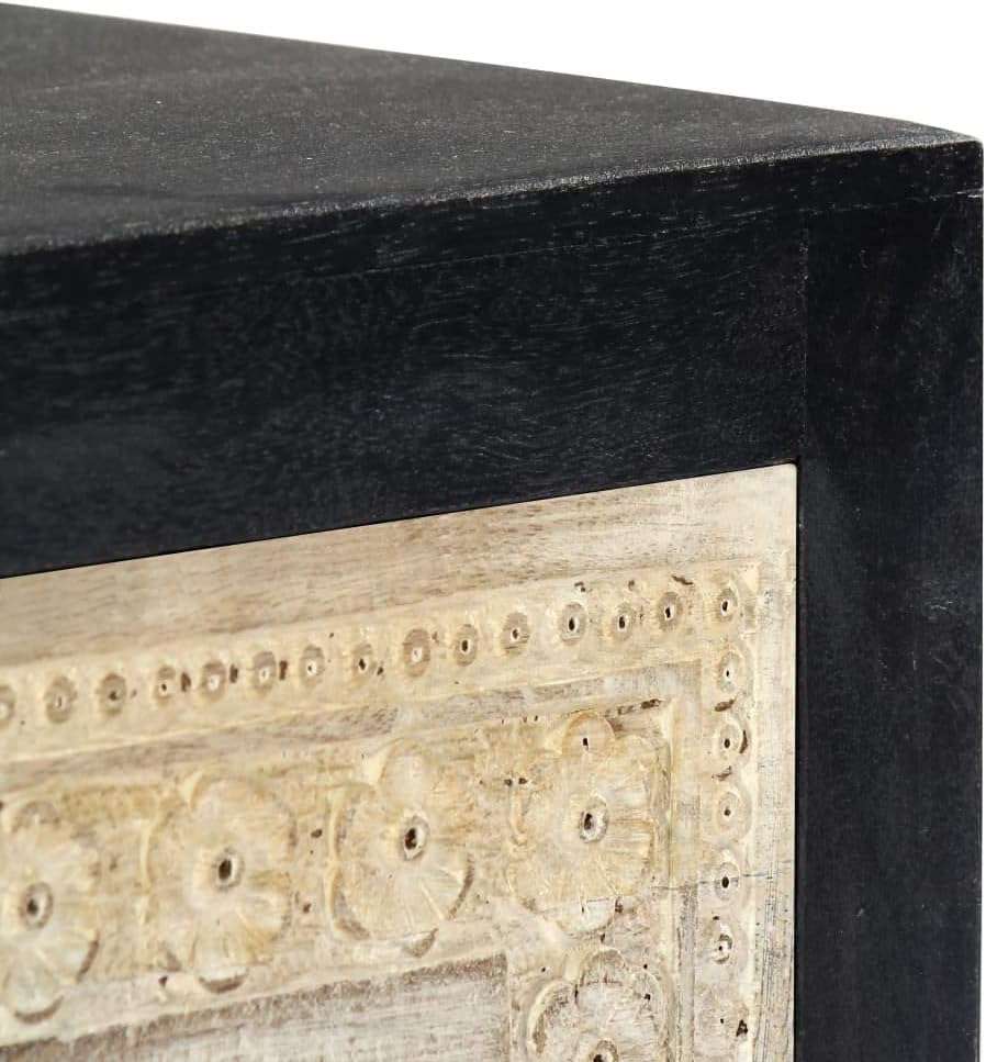 Wooden Bedside Cabinet with Storage, Gray G959
