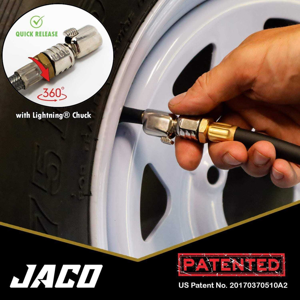 Tire Inflator with Pressure Gauge J739