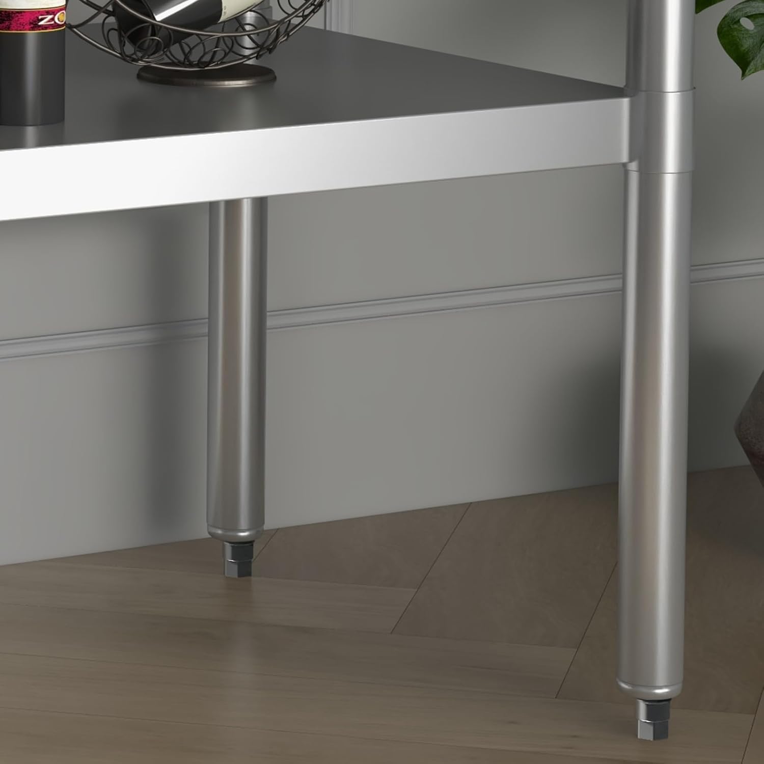Stainless Steel Prep Table with Undershelf and Backsplash A417