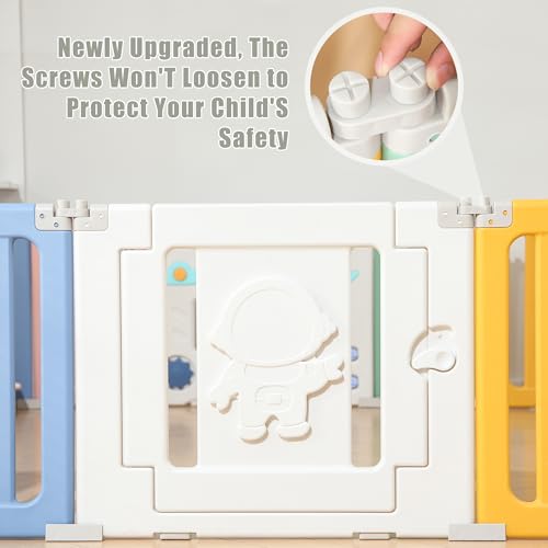 Foldable Baby Play Pen with Extra Large Panels - Grey Q80617
