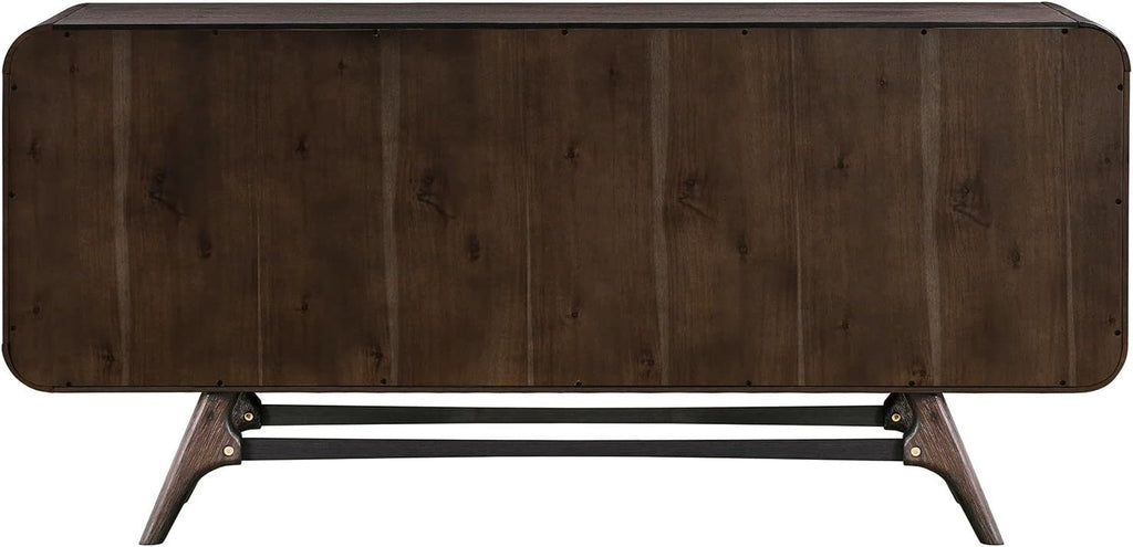 65 Inch Serving Cabinet Buffet Sideboard with 3 Drawers, Brown Q6839