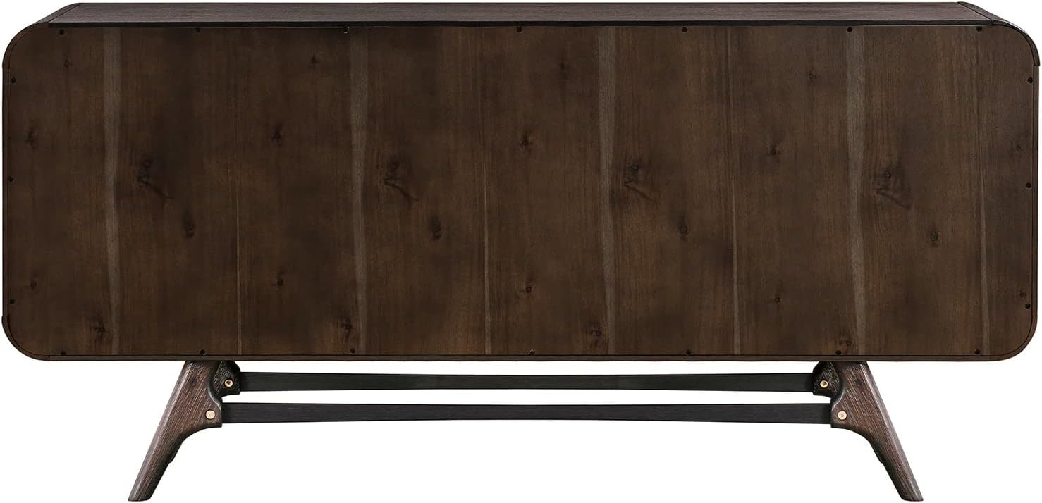 65 Inch Serving Cabinet Buffet Sideboard with 3 Drawers, Brown Q6839