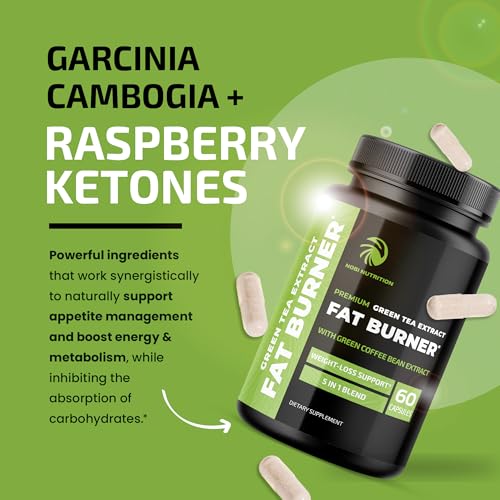Green Tea Weight Loss Pills with Green Coffee Bean Extract, 120 Capsules D2773
