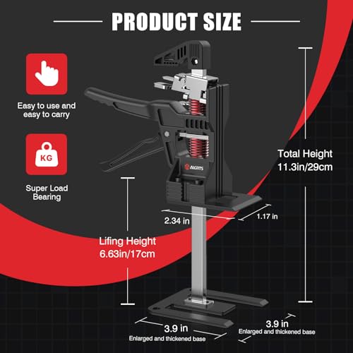 Arm Jack 2 PCS 11.3 Inch Hand Lifting Tool Furniture Lifter 220 Lb N3770