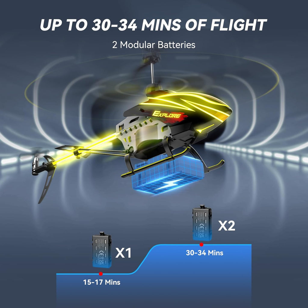 RC Helicopter for Kids Indoor Play with LED Lights K5670