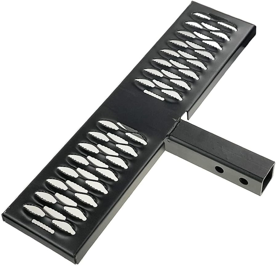 Universal Hitch Step Anti Slip Rust Towing Bumper Guard Black for 2" Rear Hitch Receivers K619