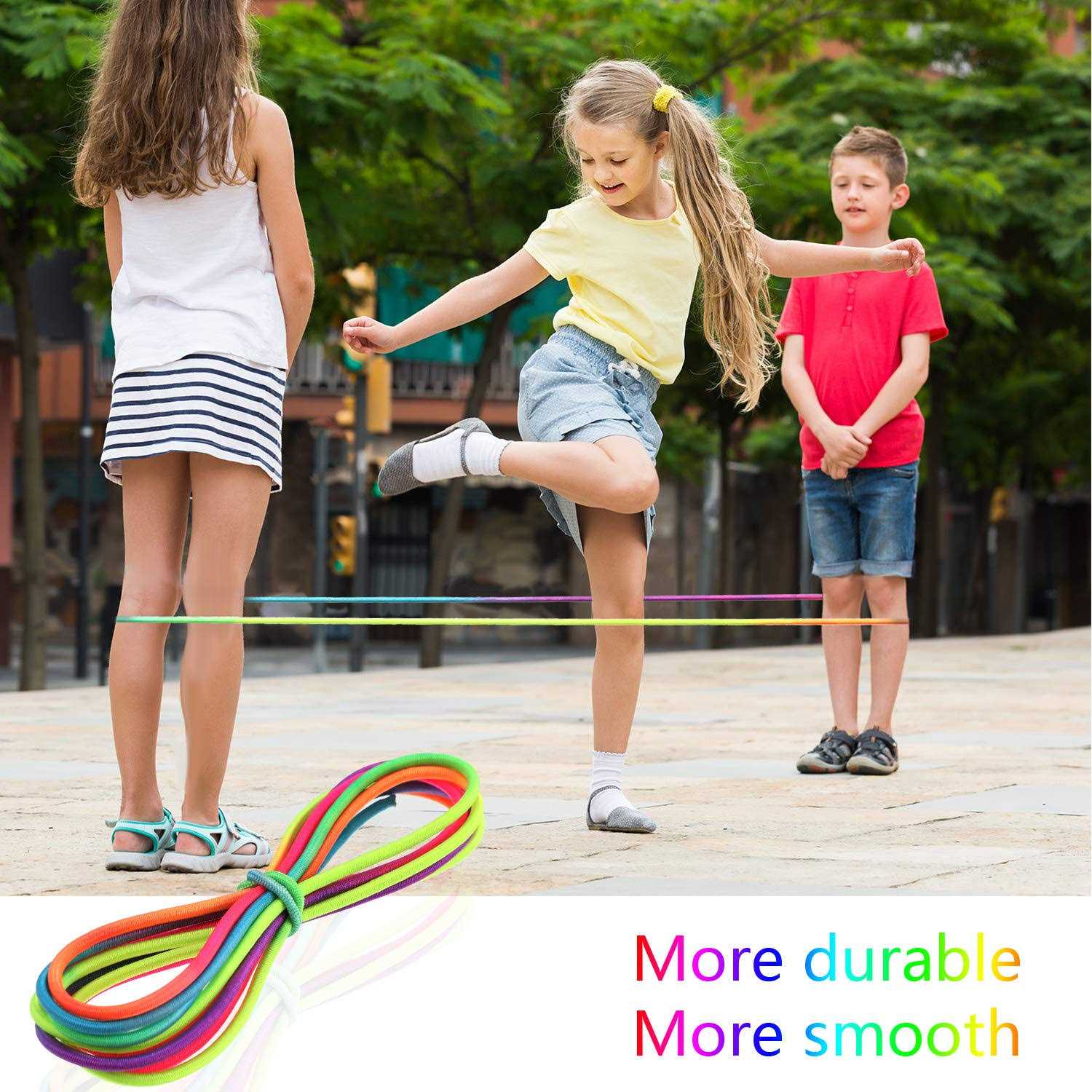 Colorful Chinese Jump Ropes Set for Outdoor Fitness Game I162396