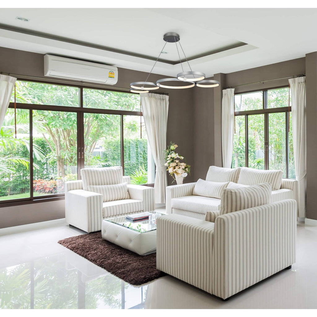 Modern Adjustable Multi-Ring LED Chandelier V7382